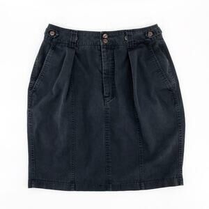 90s black pleat front mini skirt Outback Red 1990s vintage